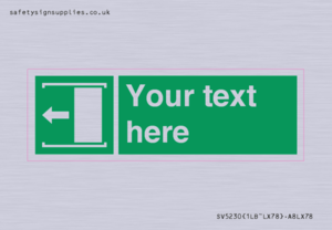 Custom Slide to Open Sign